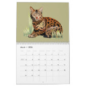 Calendrier Cats by the Month Calendar (Mar 2026)