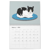 Calendrier Cats by the Month Calendar (Feb 2026)