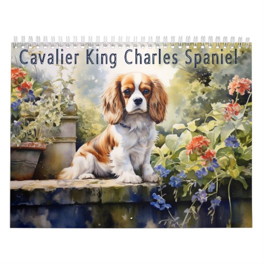 Calendrier Cavalier King Charles Spaniel Calendrier, chaque a (Protection)