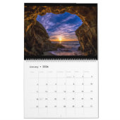Calendrier Cavernes épiques de mer de Malibu : Beaux-arts (Jan 2026)