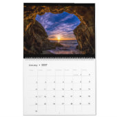 Calendrier Cavernes épiques de mer de Malibu : Beaux-arts (Jan 2027)