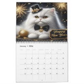 Calendrier Célébrations annuelles adorables Chats de vacances (Jan 2026)