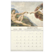 Calendrier Célèbres chefs-d'oeuvre d'art de tout le temps (Jan 2026)