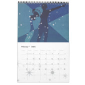 Calendrier Céleste Vintage, Signes des constellations du zodi (Feb 2026)