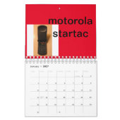 calendrier cellulaire (Jan 2027)
