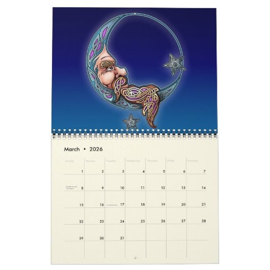 Calendrier celtique d'art (Mar 2026)