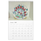 Calendrier Céramique turque de 12 mois (Jan 2027)