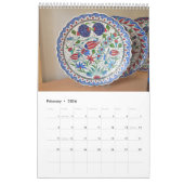 Calendrier Céramique turque de 12 mois (Feb 2026)