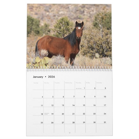 Calendrier Cerbat Wild Horses Calendar (Jan 2026)