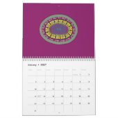 Calendrier Cercles de guirlande (Jan 2027)
