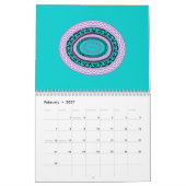 Calendrier Cercles de guirlande (Feb 2027)