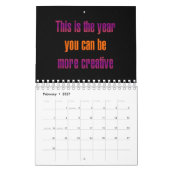Calendrier "C'est l'année..." Citations d'encouragement (Feb 2027)