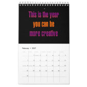 Calendrier "C'est l'année..." Citations d'encouragement (Feb 2027)