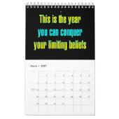 Calendrier "C'est l'année..." Citations d'encouragement (Mar 2027)