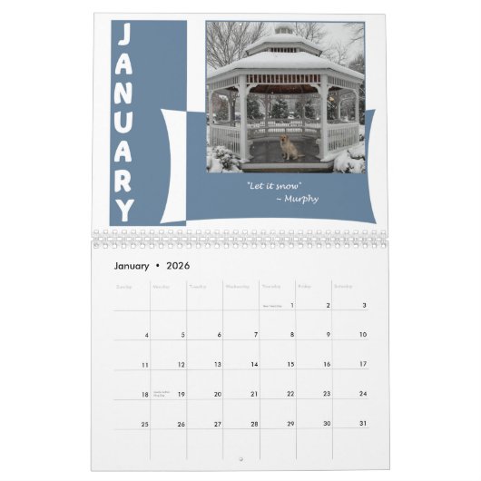 Calendrier C'est un Lab's World de 12 mois (Jan 2026)