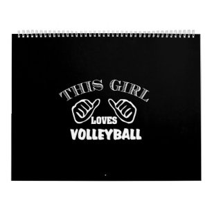 Calendrier cette fille adore le volley-ball