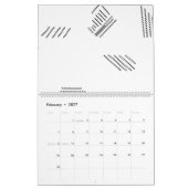 Calendrier Chalice horizontal, argenté (Feb 2027)