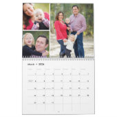 Calendrier Chalkboard & Faux Gold Parties scintillant Photo C (Mar 2026)