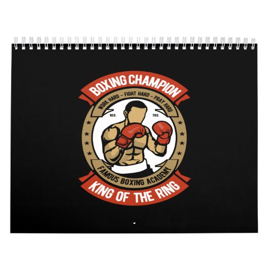 Calendrier champion de boxe roi du ring (Protection)