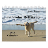 Calendrier chanceux 2013 de labrador retriever de (Protection)