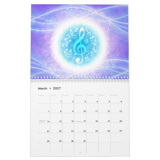 Calendrier Chanson de Fairy (Mar 2027)