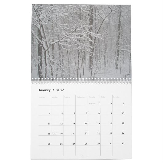 Calendrier - Chanson des saisons (Jan 2026)