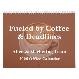 Calendrier Chaos café amusant au bureau 2026