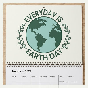 Calendrier Chaque Jour Est Le Jour De La Terre - Amoureux De