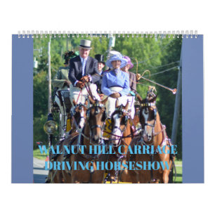 Calendrier Chariot de colline de noix conduisant le concours