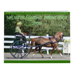 Calendrier Chariot de colline de noix conduisant le concours