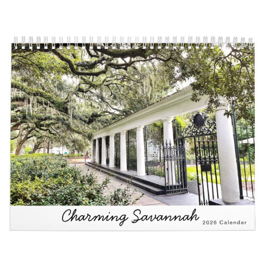 Calendrier charmant de Savannah 2026 (Protection)