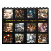 Calendrier Charme de chat persan toute l'année 20XX (Protection)