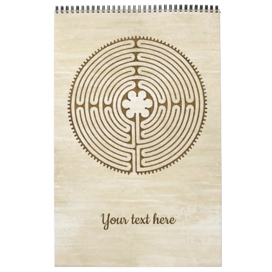 Calendrier Chartres Labyrinthe - Symbole spirituel Antique 1 (Protection)
