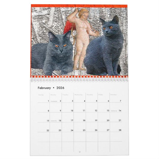 Calendrier Chartreux  (Feb 2026)