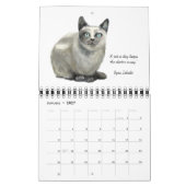 calendrier chat 2026 (Jan 2027)