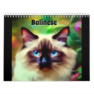 Calendrier Chat balinais