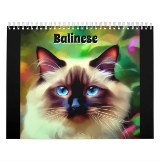 Calendrier Chat balinais
