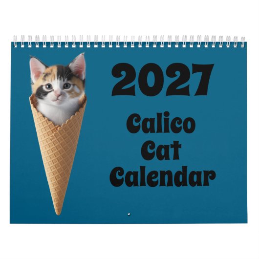 Calendrier Chat Calico 2027 (Protection)