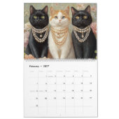 Calendrier Chat Élégant 2027 Chat (Feb 2027)