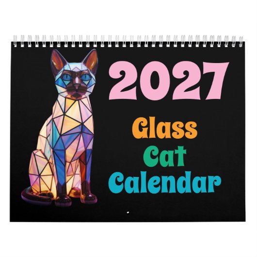 Calendrier Chat en Verre 2027 (Protection)
