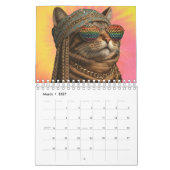 Calendrier Chat Hippie, Chat (Mar 2027)