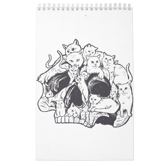 Calendrier Chat Kitty avec canon Anniversaire et Halloween Co (Protection)