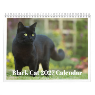 Calendrier Chat Noir 2027