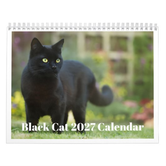 Calendrier Chat Noir 2027 (Protection)