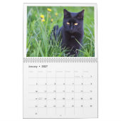 Calendrier Chat Noir 2027 (Jan 2027)
