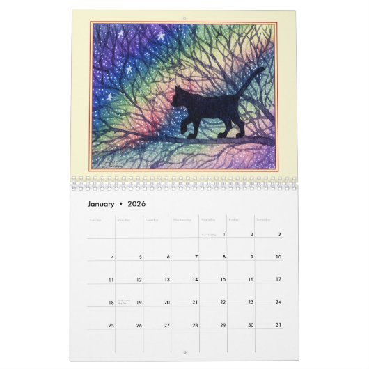 Calendrier CHAT! Un chat par mois (Jan 2026)
