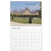 Calendrier Château de France (Mar 2027)