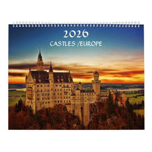 Calendrier Châteaux en Europe 2024 (Protection)