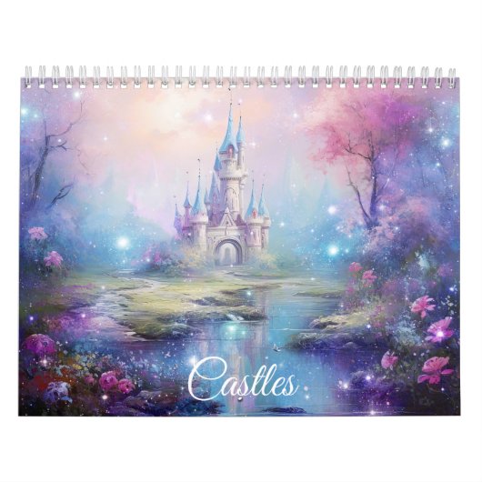 Calendrier Châteaux Fantastiques dans un Style Abstrait (Protection)