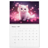Calendrier Chaton Douce 2027 Année Magique (Feb 2027)
